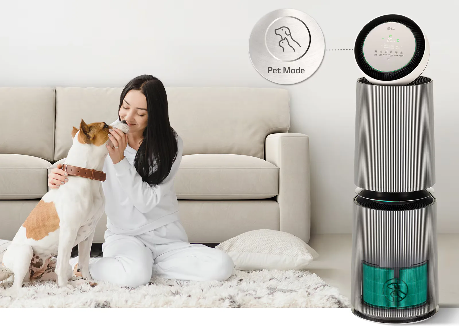 Pet Mode — LG PuriCare 360° Alpha Pet Double